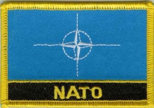 NATO Aufnäher / Patch mit Schrift
