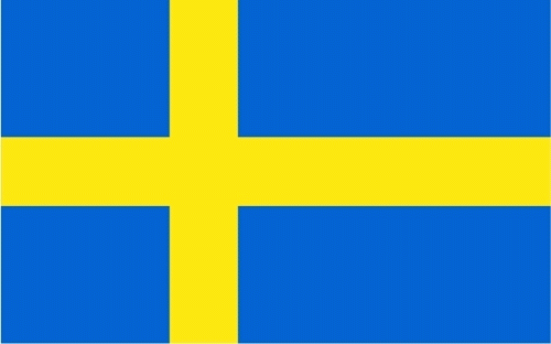 Schweden Bootsflagge 30x45 cm