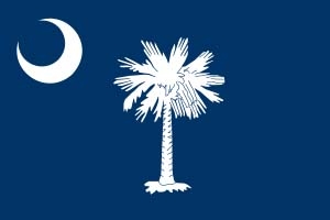 South Carolina Flagge 90x150 cm