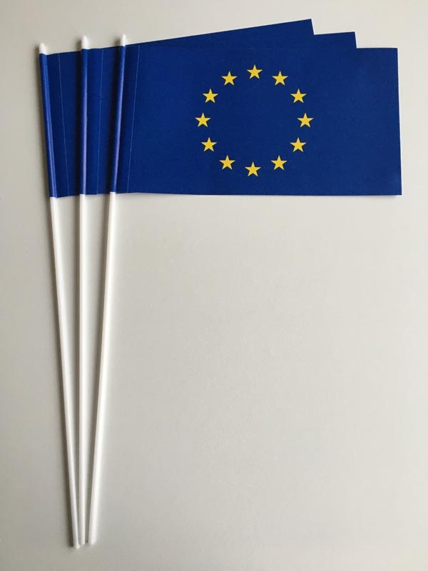 Europa Papierflagge VPE 50 Stück