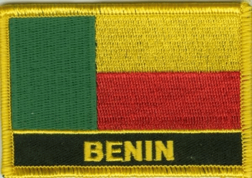 Benin Aufnäher / Patch mit Schrift