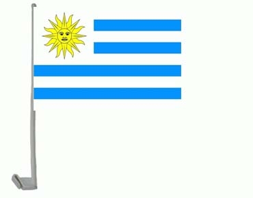 Uruguay Autoflagge 30x45 cm