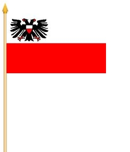 Lübeck Stockflagge 30x40 cm