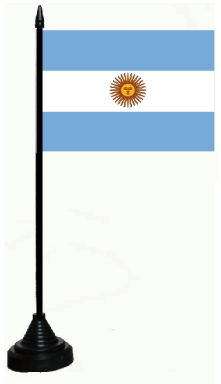 Argentinien Tischflagge 10x15 cm