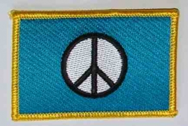 Peace Zeichen CND Aufnäher / Patch 8 x 5 cm