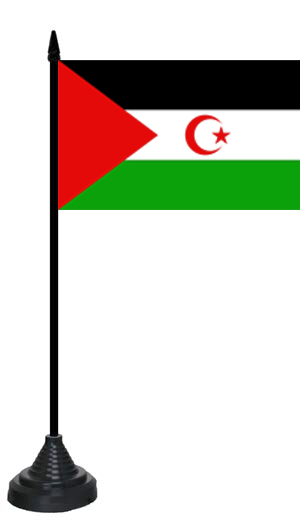 West Sahara (Demokr. Arabische Republik Sahara) Tischflagge 10x15 cm