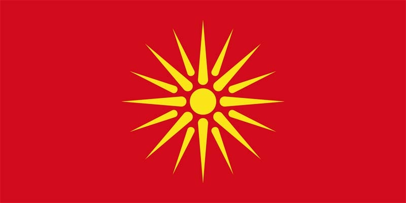 Mazedonien alt (1992-1995) Flagge 90x150 cm