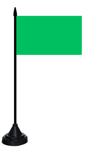 Grün einfarbig und auch LibyenTischflagge 10x15 cm