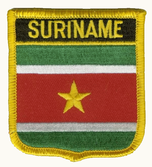 Surinam Wappenaufnäher / Patch