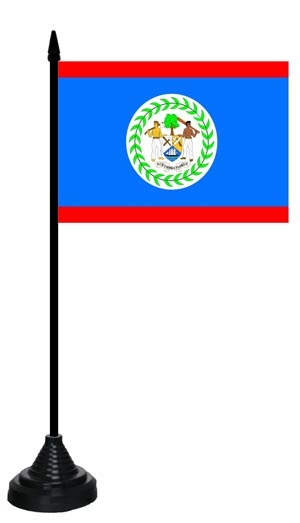 Belize Tischflagge 10x15 cm