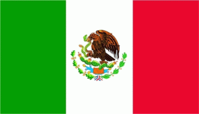Mexiko Bootsflagge 30x40 cm Abverkauf