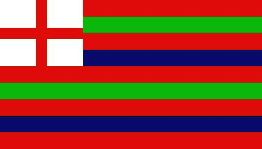 Red Green Blue Stripe Ensign 16. Jahrhundert Flagge 90x150 cm