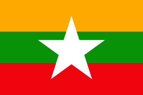 Myanmar ab 2010 (Birma) Flagge 90x150 cm