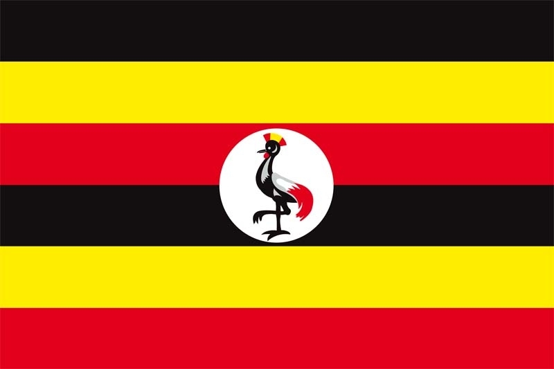 Uganda Flagge 60x90 cm