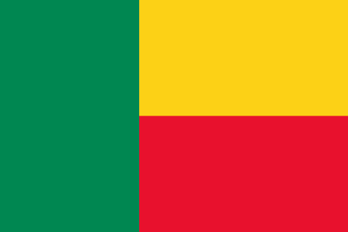 Benin Aufkleber 8 x 5 cm