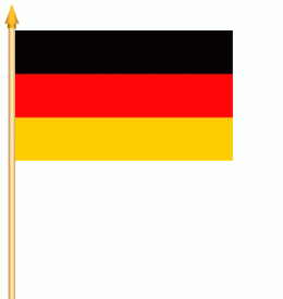 Deutschland Stockflagge 30x45 cm