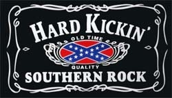 Südstaaten - Hard Kickin' Southern Rock Flagge 90x150 cm