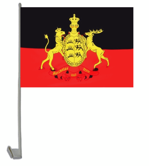 Königreich Württemberg Autoflagge 30x45 cm