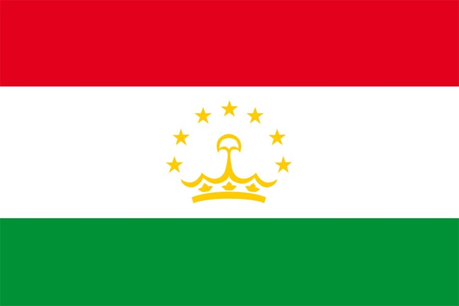 Tadschikistan / Tajikistan Flagge 90x150 cm