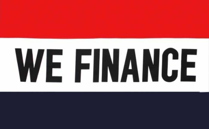 We Finance Flagge 90x150 cm Abverkauf