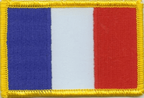 Frankreich kleine Aufnäher / Patch 4x6 cm