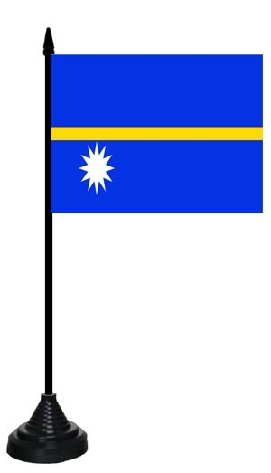 Nauru Tischflagge 10x15 cm