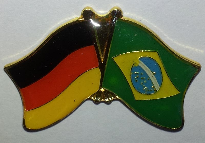 Deutschland / Brasilien Freundschaftspin