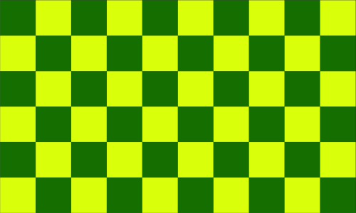 Karo gelb - grün Flagge 90x150 cm