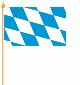 Bayern große Rauten Stockflagge 30x40 cm Abverkauf