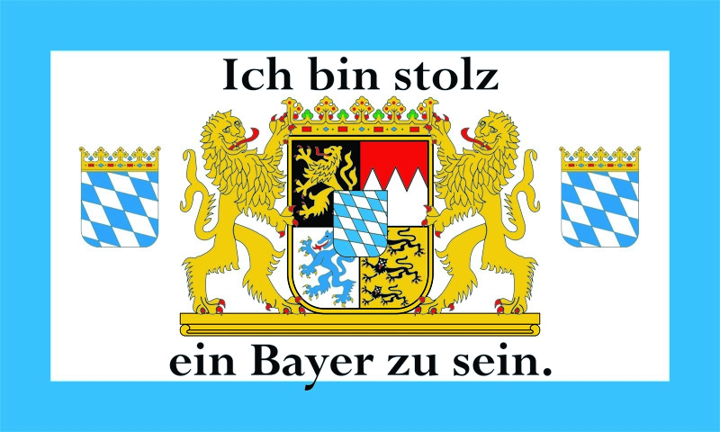 Bayern-Ich bin stolz ein Bayer zu sein Flagge 90x150 cm