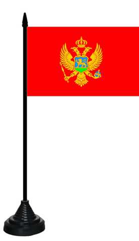 Montenegro Tischflagge 10x15 cm