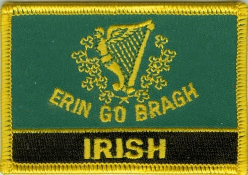 Erin Go Bragh (Irisch) Aufnäher / Patch mit Schrift