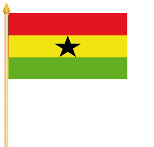 Ghana Stockflagge 30x45 cm