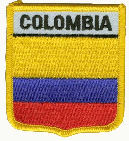 Kolumbien Wappenaufnäher / Patch