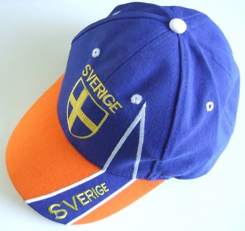 Schweden Baseballcap oranger Schirm