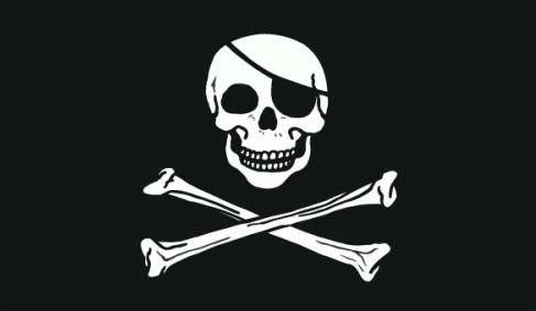 Pirat Skull & Bones Flagge 90x150 cm