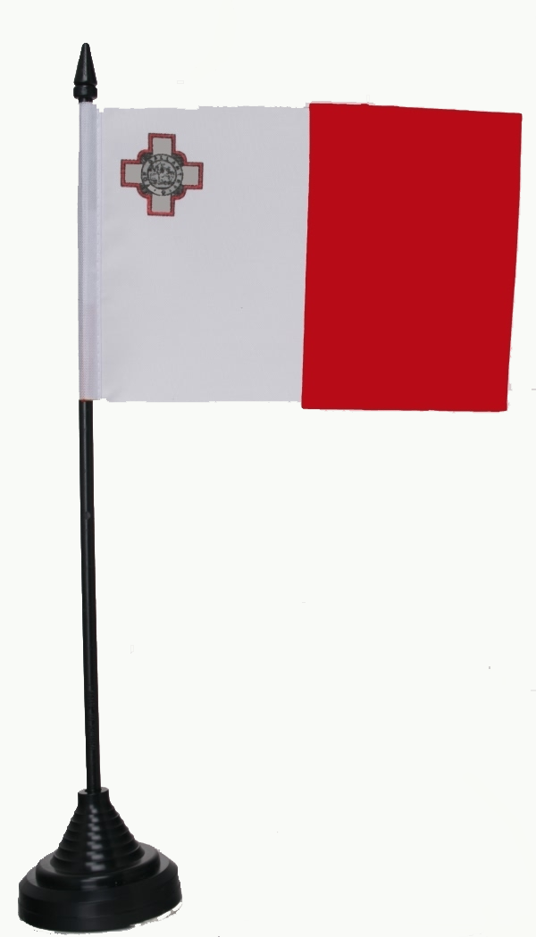 Malta Tischflagge 10x15 cm