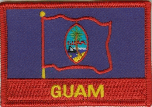 Guam Aufnäher / Patch mit Schrift