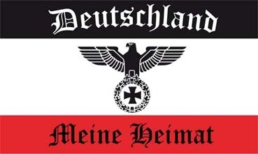 DR- Deutschland mit Adler Meine Heimat Aufkleber 8 x 5 cm