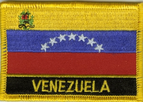 Venezuela Aufnäher / Patch mit Schrift