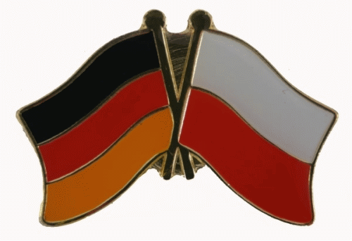 Deutschland / Polen ohne Wappen Freundschaftspin