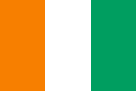 Elfenbeinküste Flagge 150x250 cm