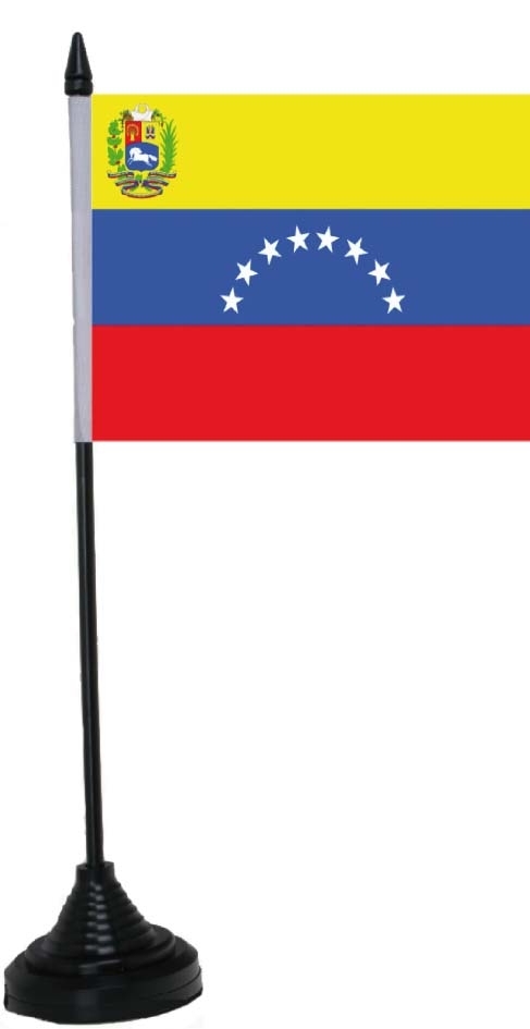 Venezuela Flagge ab 2006  8 Sterne  Tischflagge 10x15 cm