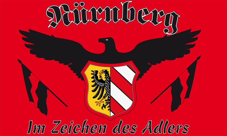 Nürnberg im Zeichen des Adlers Flagge 90x150 cm