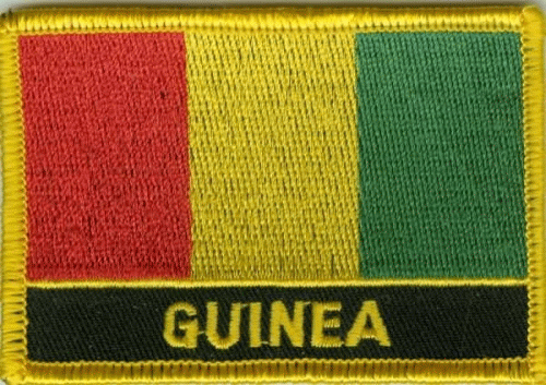 Guinea Aufnäher / Patch mit Schrift