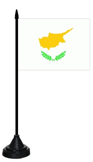 Zypern Tischflagge 10x15 cm