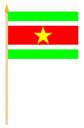 Surinam Stockflagge 30x45 cm