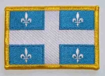 Quebec Aufnäher / Patch 8 x 5 cm
