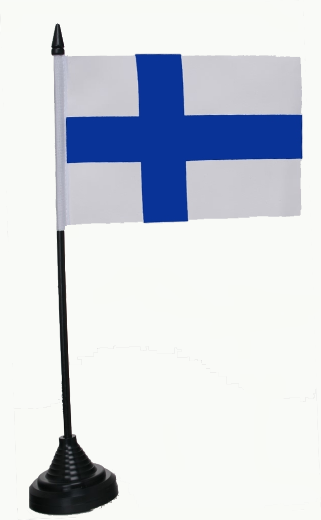 Finnland Tischflagge 10x15 cm