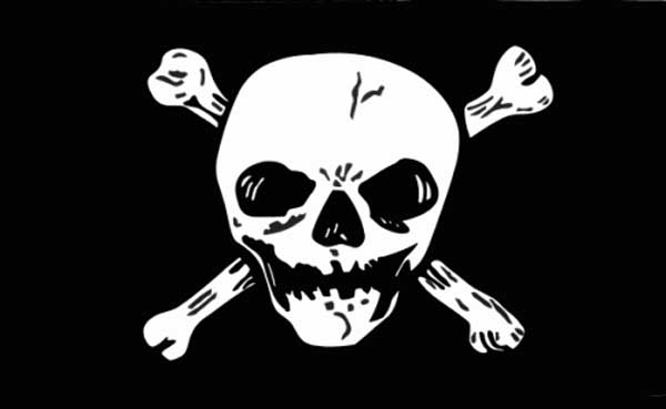 Pirat Freibeuter (Richard Worley) Flagge 90x150 cm